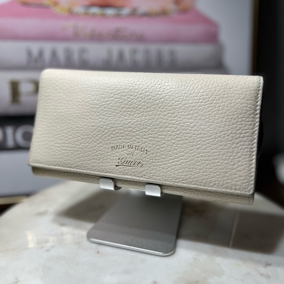 GUCCI Swing Continental Long Wallet Ivory color EUC - Picture 6 of 9